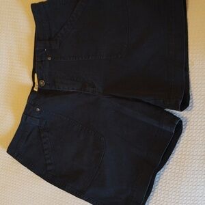Faded Glory Stretch Women's Black Denim Shorts